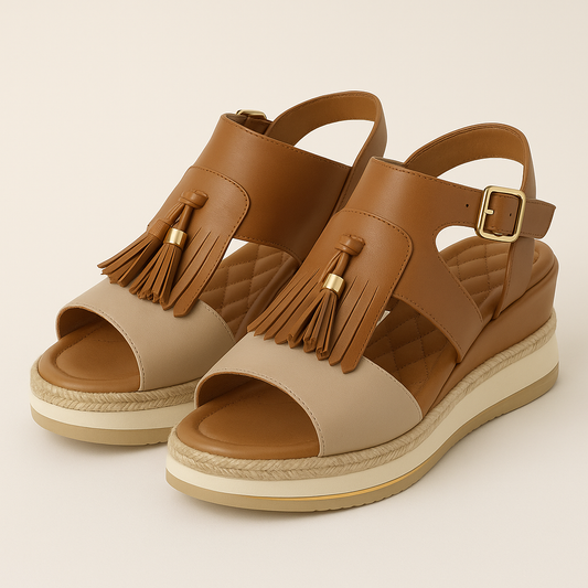 Sandali ortopedici vera pelle con soletta softair - Piedi freschi