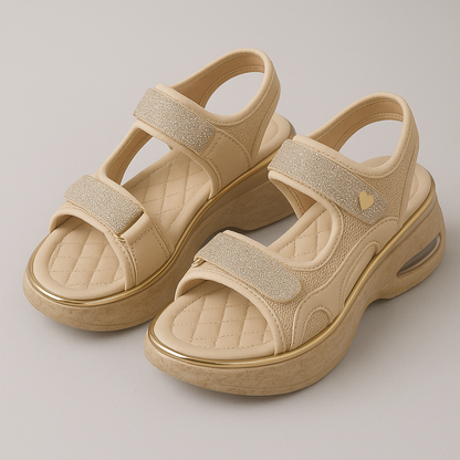Sandali estivi ortopedici con suola air gel in memory foam contro i dolori ai piedi